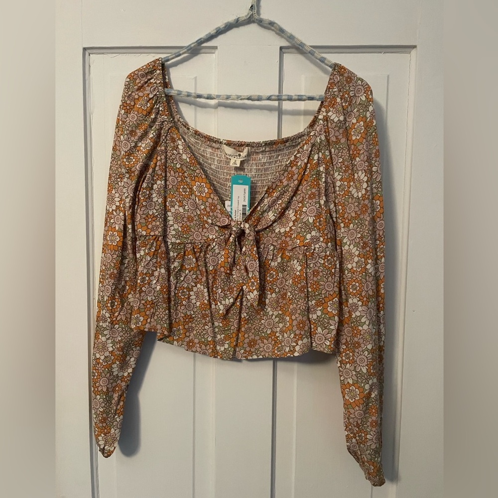 Daisy & Delilah floral crop top